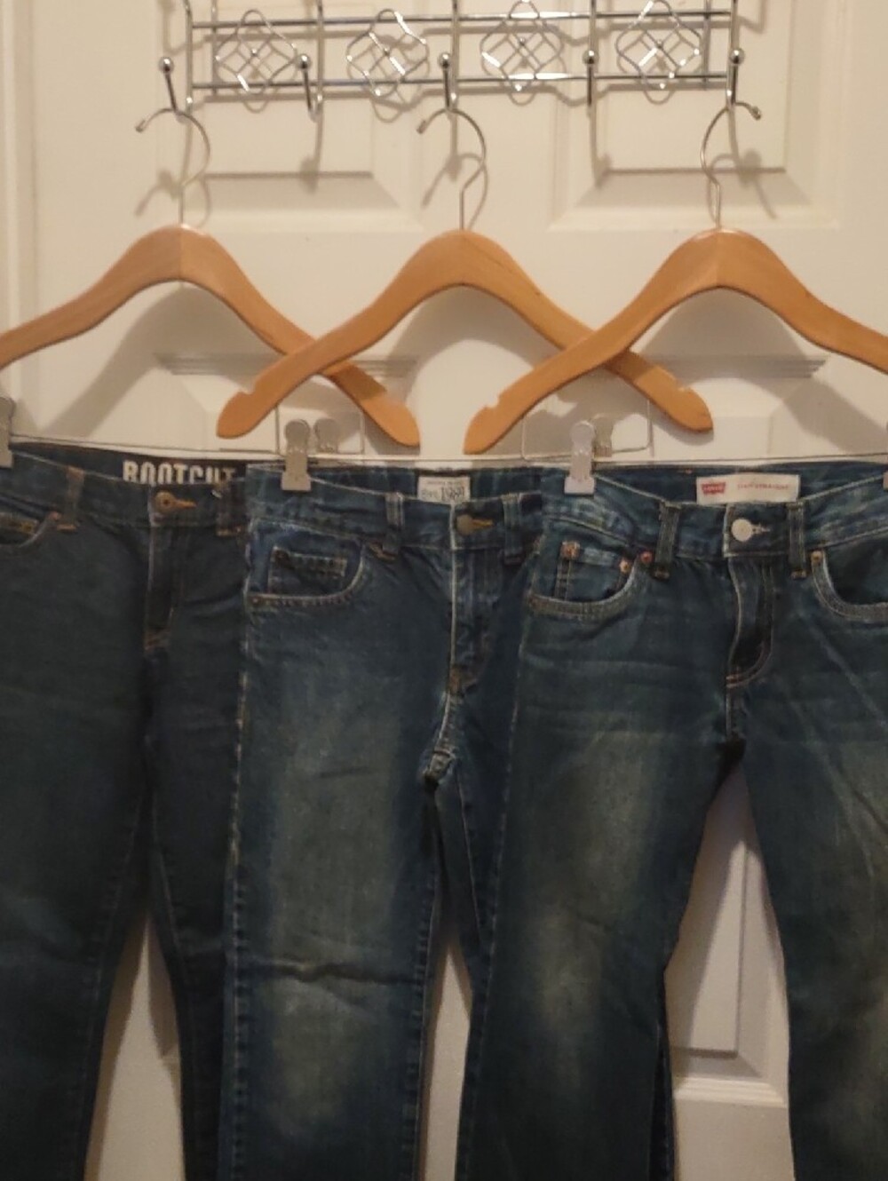 Set 3 Piece Levi's boys Size 8 Bootcut Jeans - Blue Wash boys Size 8 - Picture 2 of 8
